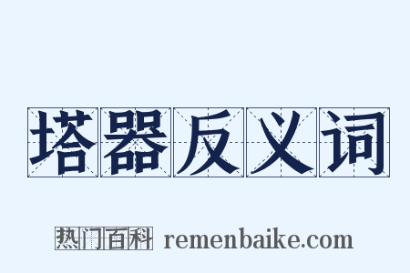 塔器反义词是什么意思的图片